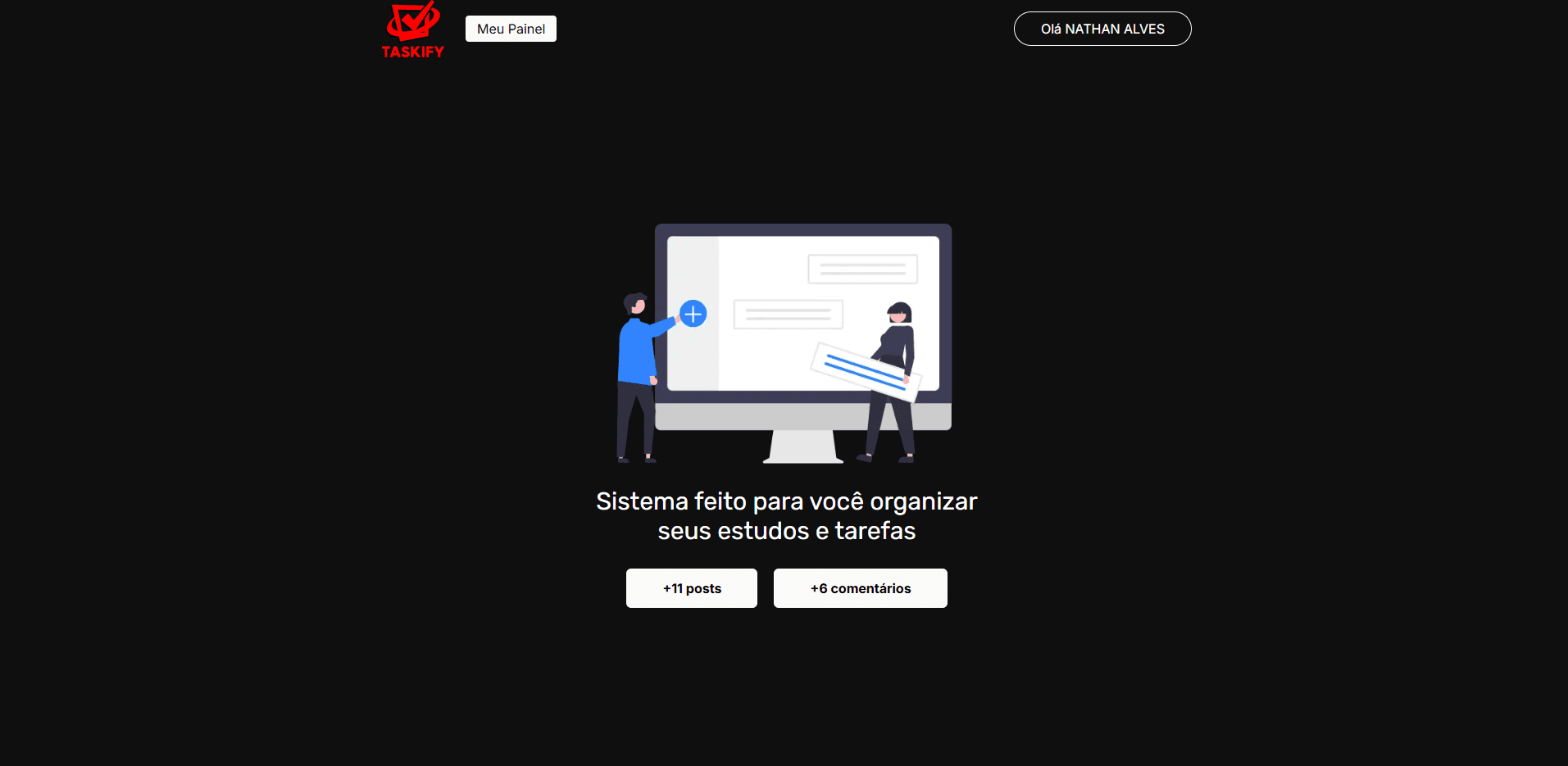 Taskify home preview